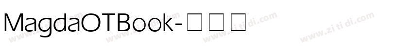 MagdaOT Book字体转换